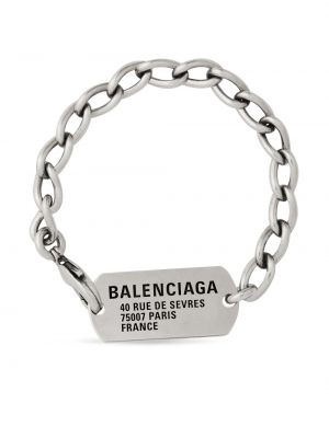 Stříbrný náramek Balenciaga