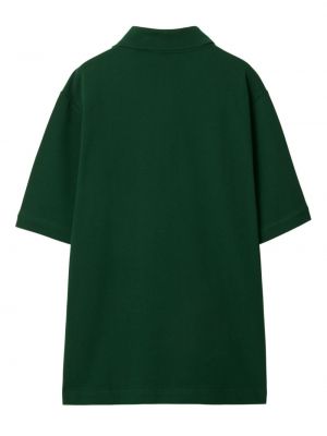 Kokvilnas polo krekls Burberry zaļš