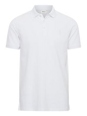 Polo Solid blanc
