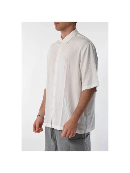 Koszula z wiskozy Armani Exchange biała