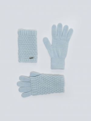 Μάλλινα γάντια με μοτίβο αστέρια Big Star