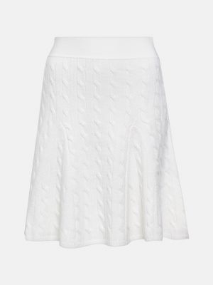 Шелковая шерстяная юбка мини Polo Ralph Lauren