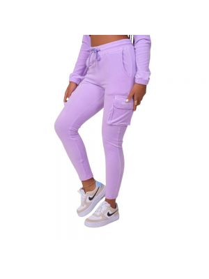 Бархатные спортивные штаны Project X Paris фиолетовые