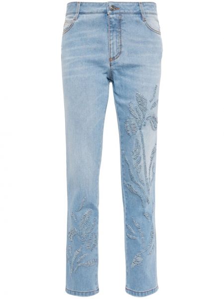 Straight jeans Ermanno Scervino blau