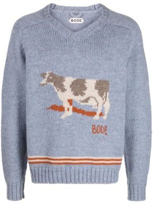 Vilnas džemperis Bode zils