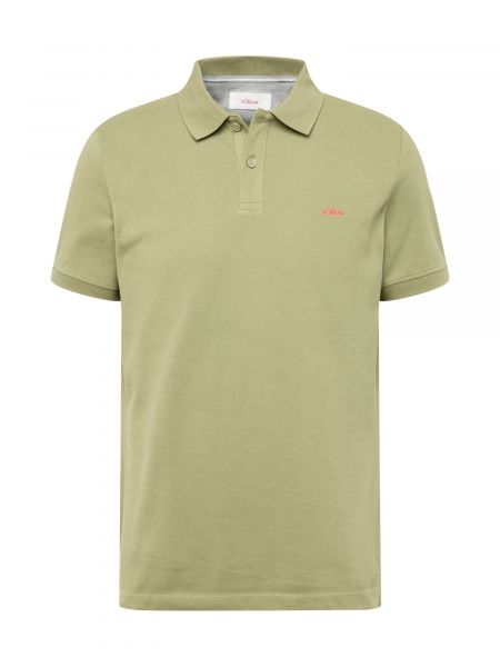 Polo marškinėliai slim fit S.oliver žalia