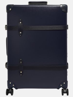 Kostkovaný kufr Globe-trotter modrý