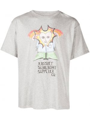 T-krekls ar apdruku Paccbet pelēks