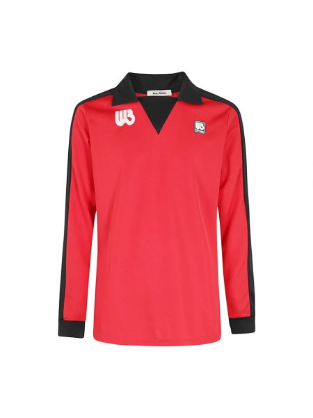 Koszulka klasyczna Wales Bonner czerwona