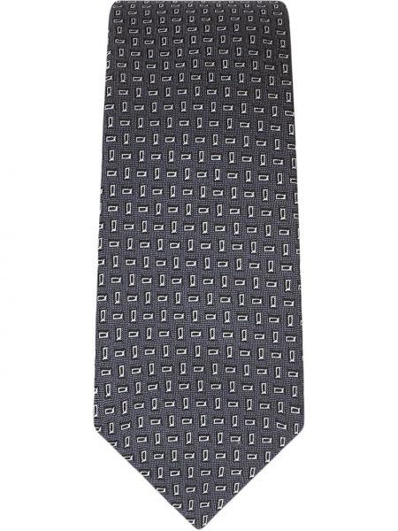 Corbata con estampado con estampado geométrico Dolce & Gabbana negro