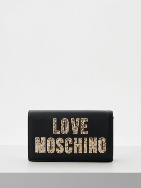 Сумка через плечо Love Moschino черная