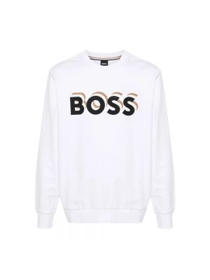 Bluza z dżerseju Hugo Boss biała