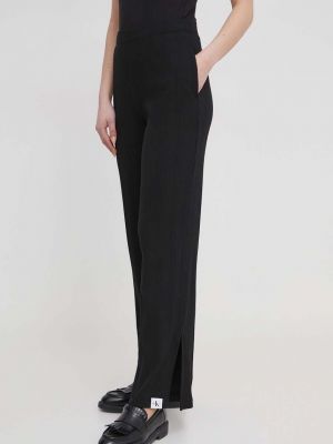 Клинове с висока талия Calvin Klein Jeans черно