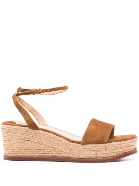 Mokka espadrillot Lauren Ralph Lauren ruskea