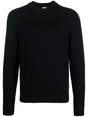 Pull en laine col rond Ten C noir