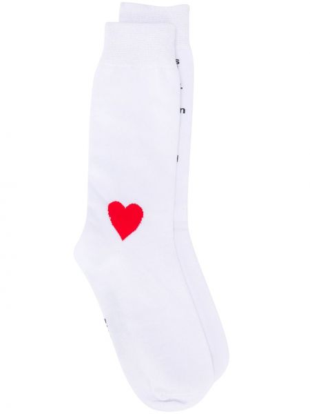 Чорапи с принт Duoltd бяло