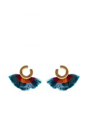 Σκουλαρίκια με φτερά Gas Bijoux μπλε