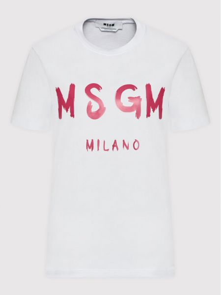 T-shirt Msgm, biały