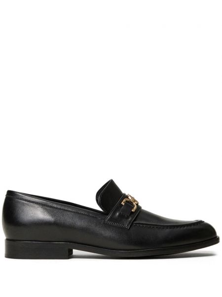 Læder loafers Twinset sort