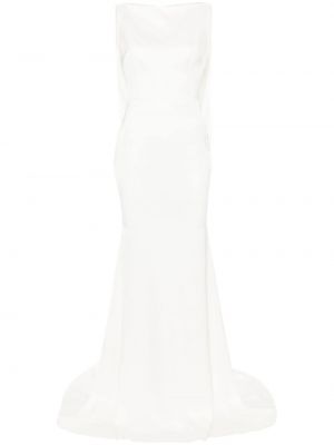 Βραδινό φόρεμα ντραπέ Alex Perry λευκό