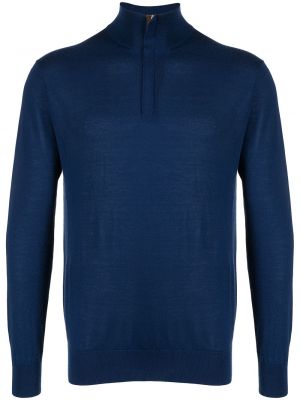 Džemperis ar rāvējslēdzēju N.peal zils