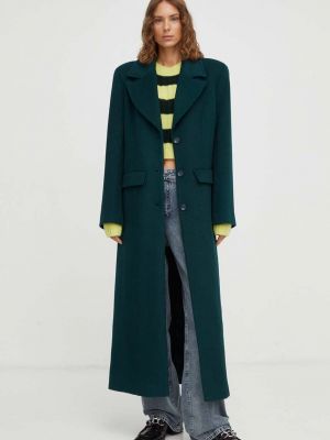Vlněný kabát Gestuz zelený
