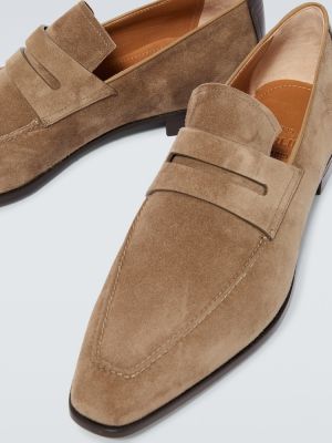 Pantofi loafer din piele de căprioară Berluti maro
