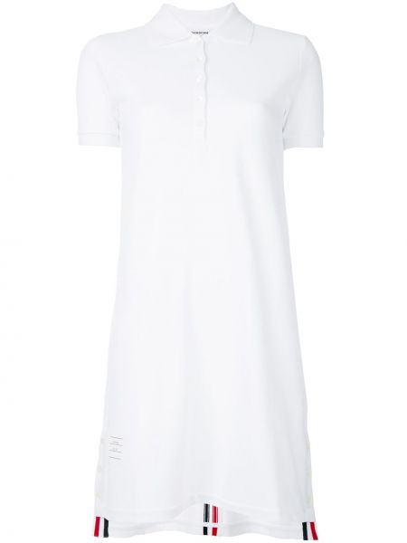 Pruhované šaty Thom Browne biela