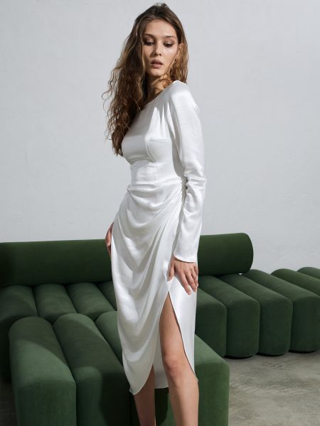 Платье миди Anais Gose белое