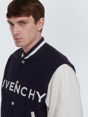 Volnena usnjena jakna Givenchy