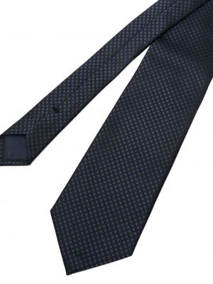 Taškuotas šilkinis kaklaraištis Tom Ford mėlyna
