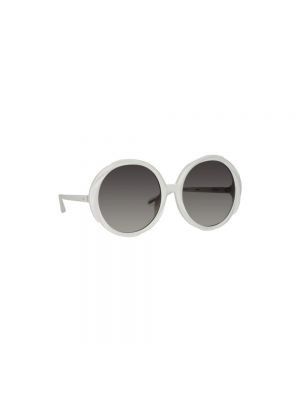 Okulary przeciwsłoneczne Linda Farrow białe