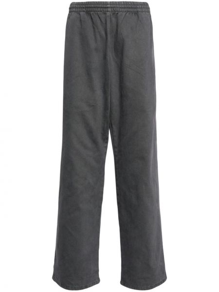 Памучни спортни панталони Yeezy сиво
