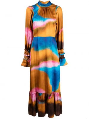 Sukienka z nadrukiem w abstrakcyjne wzory Helmstedt