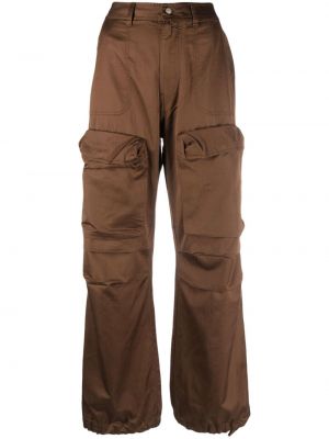 Pantaloni cargo di cotone Diesel marrone