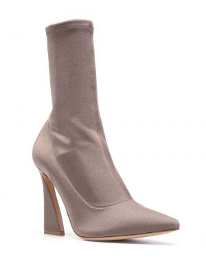 Bottines à bouts pointus Gianvito Rossi gris