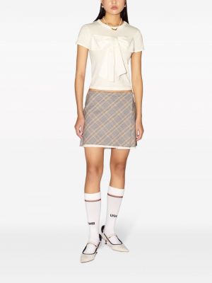 Plisované kostkované bavlněné mini sukně Ambush
