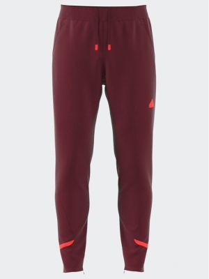 Sportinės kelnes slim fit Adidas raudona