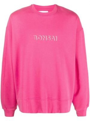 Sweatshirt aus baumwoll mit print Bonsai pink