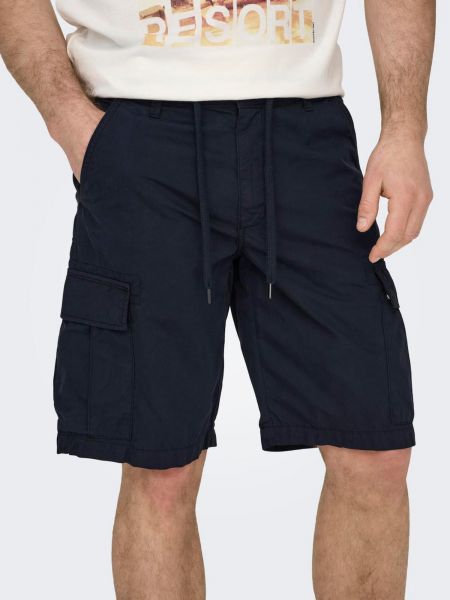 Pantalon cargo Only & Sons bleu