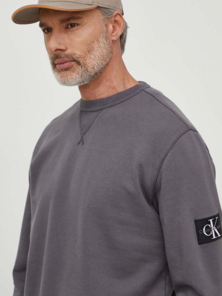 Szara bluza bawełniana Calvin Klein Jeans