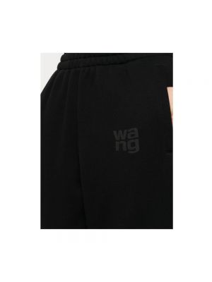 Pantalones de chándal con estampado T By Alexander Wang negro