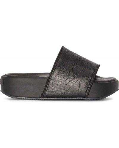 Lær flip-flops Y-3 svart