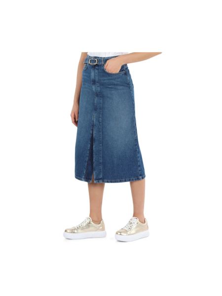 Pantalones cortos vaqueros con bolsillos Twinset azul