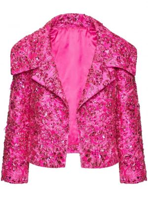 Křišťálová bunda Valentino růžová