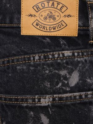 Jeans di cotone Rotate nero