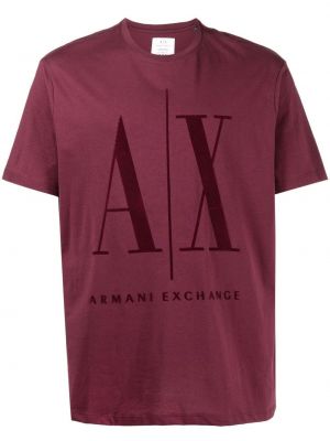 T-skjorte Armani Exchange lilla