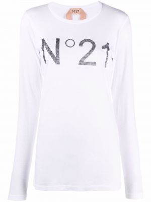 Camiseta con estampado Nº21 blanco