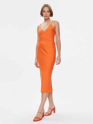 Priliehavé šaty Calvin Klein oranžová