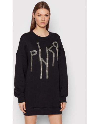 Pinko Kötött ruha Loreto 1G17DM Y7V9 Fekete Regular Fit